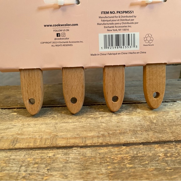 Farmhouse Floral Mini Spatula Set Of 4, Colorful Spring Flowers Mini Spatulas - Picture 9 of 13